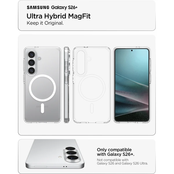 Spigen Ultra Hybrid MagSafe kryt Samsung Galaxy S26+ bílý - Pouzdra - Obrázek 1f1ab0219b4e4cb9ba94c022b3c644cb