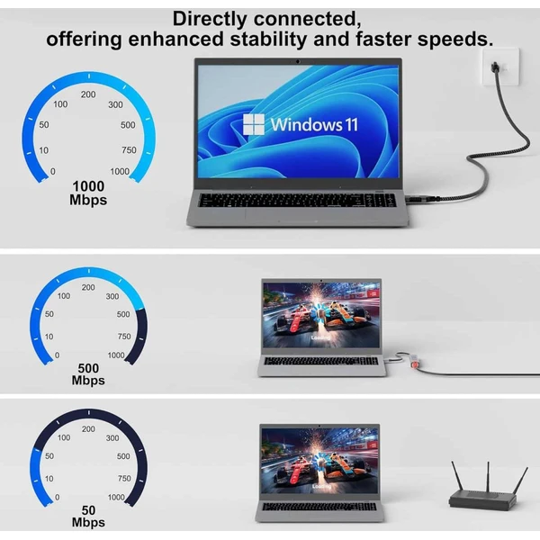 PremiumCord USB-A/RJ45 síťový kabel 2m černý - Kabely a redukce - Obrázek 1f1ad409af8a40a59d3b95f8fa496a59