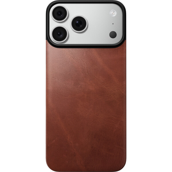 Nomad Magnetic Leather Back (Horween) MagSafe kožený kryt iPhone 17 Pro Max/18 Pro Max Olde Dublin - Pouzdra - Obrázek 1f2356559901429fadeb7da96cd60cc4