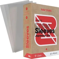 Raw2Rare Outer Sleeves Japanese ochranný obal na karty, 100 ks čirý - Obaly na karty