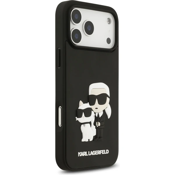 Karl Lagerfeld 3D Rubber Karl and Choupette kryt iPhone 17 Pro Max černý - Pouzdra - Obrázek 1f88ddab260d447c8f7f05e49ba635e6