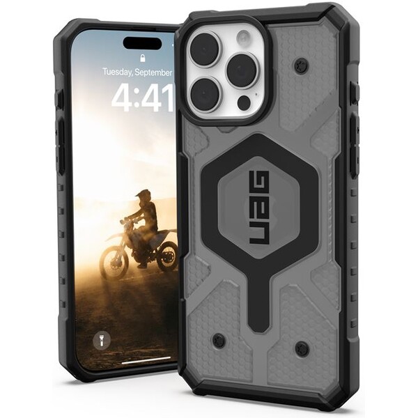 UAG Pathfinder Clear Magsafe kryt iPhone 16 Pro Max kouřový