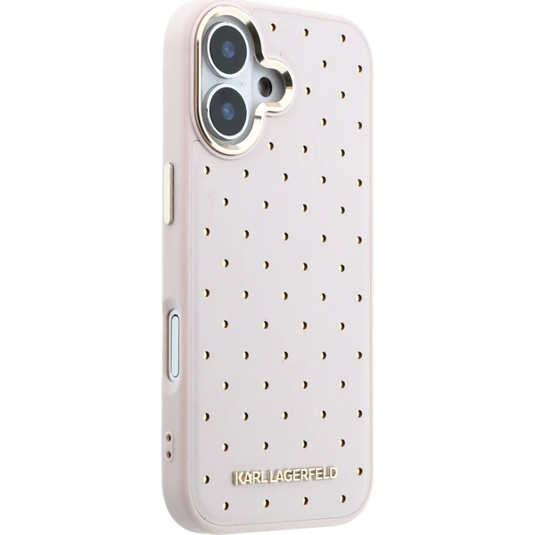 Karl Lagerfeld PU Perforated Gold Dots MagSafe kryt iPhone 17 růžový - Pouzdra - Obrázek 1fdff20e6fa449698ff1ffe42b24a52a