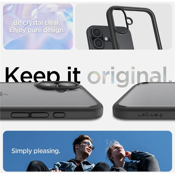 Spigen Ultra Hybrid kryt iPhone 16 matte black - Pouzdra - Obrázek 1fe0e9b6763b45438696a0f50e1e0dc9