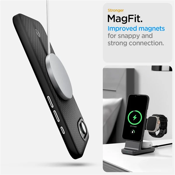 Spigen Enzo Aramid MagSafe kryt iPhone 17e/16e matně černý - Pouzdra - Obrázek 1fe1675f2e424bb395f59f2b34e988fc