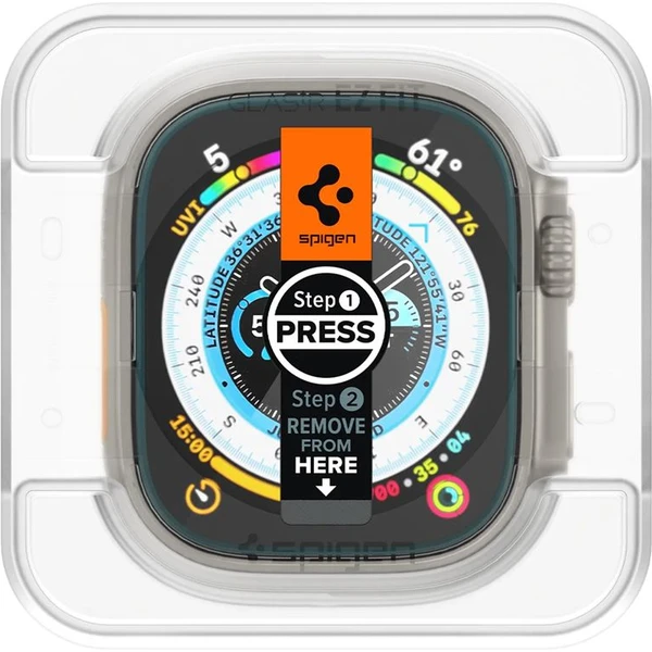 Spigen Glass EZ Fit 2 Pack sklo Apple Watch Ultra 49mm čiré - Ochranné folie a skla - Obrázek 1fe56f455fa44e7d853487dcc8bf3ca3