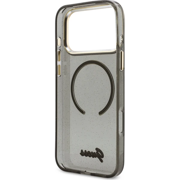 Guess IML Glitter Script Strap MagSafe kryt iPhone 17 Pro Max černý - Pouzdra - Obrázek 1ff48866cf0146d49b9240cfa88d526a