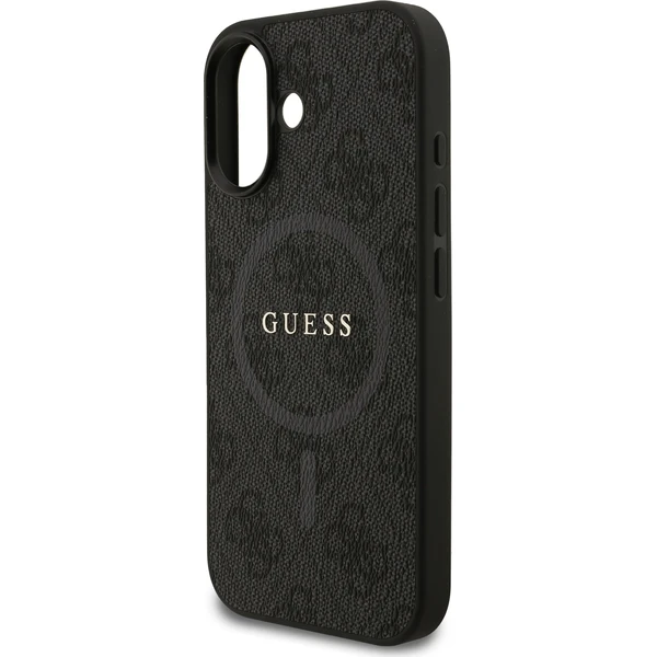 Guess PU Leather 4G Colored Ring MagSafe Zadní Kryt pro iPhone 17 černý - Pouzdra - Obrázek 2009cdf41cb74f4f8740f1fc91446d26