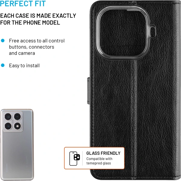 FIXED Opus flipové pouzdro Xiaomi 15T Pro černé - Pouzdra - Obrázek 2021693fa0b847dfb41cd1703f873d22