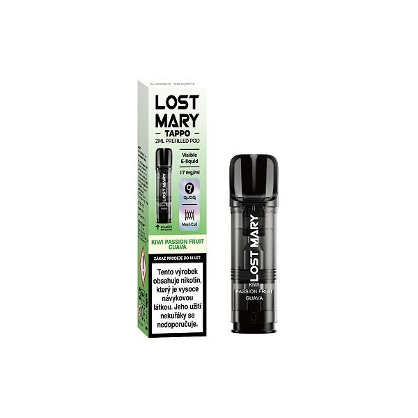 Lost Mary TAPPO předplněná kapsle Kiwi Passion Fruit Guava 1ks (17mg)