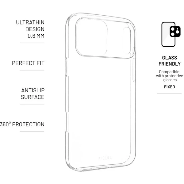 FIXED Story Slim TPU kryt Apple iPhone 17 Pro Max, 0,6 mm čirý - Pouzdra - Obrázek 205197ddf10c48a1aa57c4eebc14689f