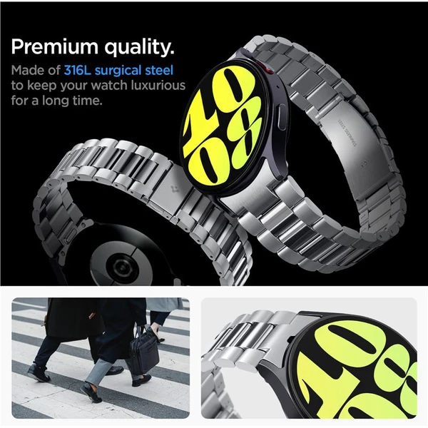 Spigen Modern Fit 316L řemínek Samsung Galaxy Watch7 44/40mm stříbrný - Řemínky - Obrázek 207b65c839c14296aadb891d2fa69014