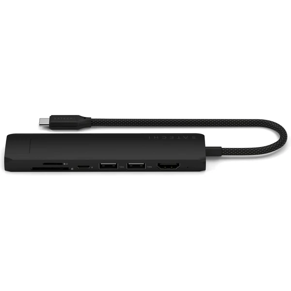 Satechi 7v1 USB-C Slim víceportový adaptér s Ethernetem černý - USB huby - Obrázek 20OC000J01
