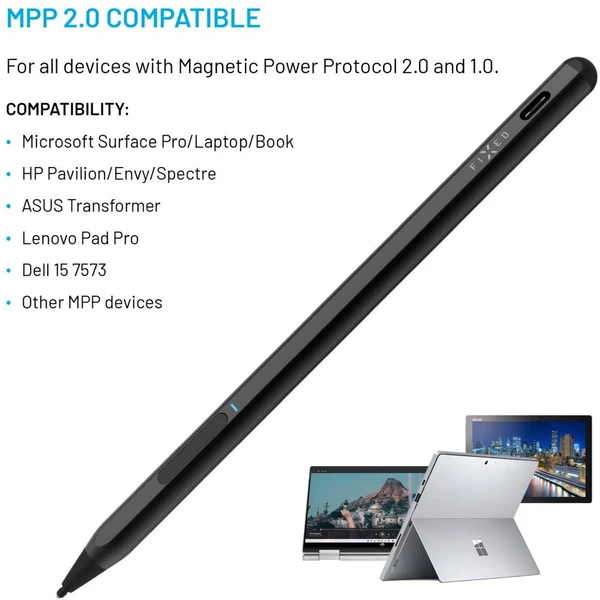 FIXED Graphite Active dotykové pero pro MPP 2.0 černé - Stylusy - Obrázek 20c438fb404c40ed8f29ef6a2e59b0ae
