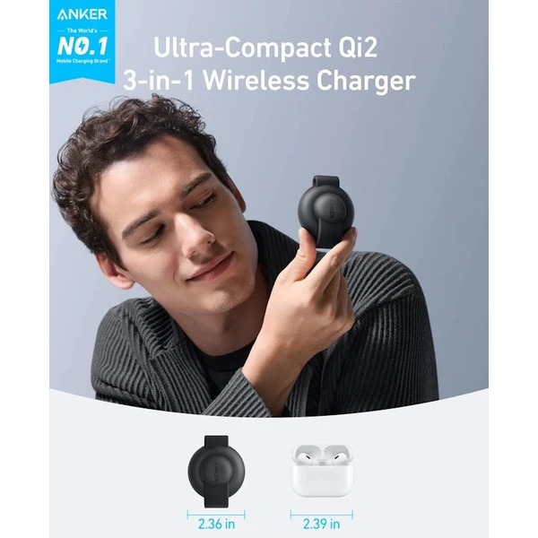 Anker MagGo B25M8 3v1 MagSafe nabíječka (15W) černá - Nabíječky - Obrázek 20d726aa48d446cf8ce61b1d63c45894
