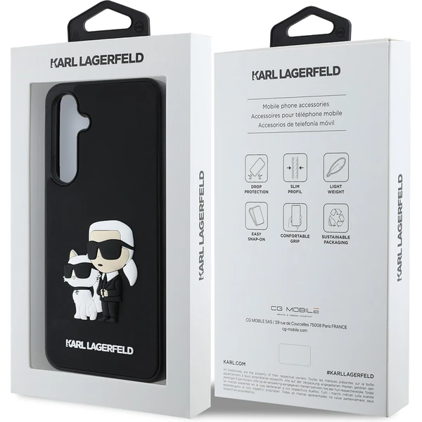 Karl Lagerfeld 3D Rubber Karl and Choupette kryt Samsung Galaxy S24 FE černý - Pouzdra - Obrázek 20ea2659fd9947bdbb8a20005ee7980f