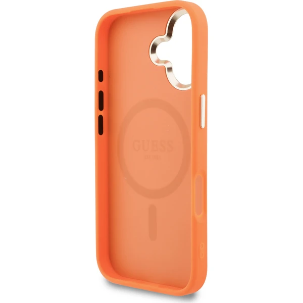 Guess PU Perforated 4G Logo MagSafe kryt iPhone 17 oranžový - Pouzdra - Obrázek 21135621c6ca42888643df00a246afb9