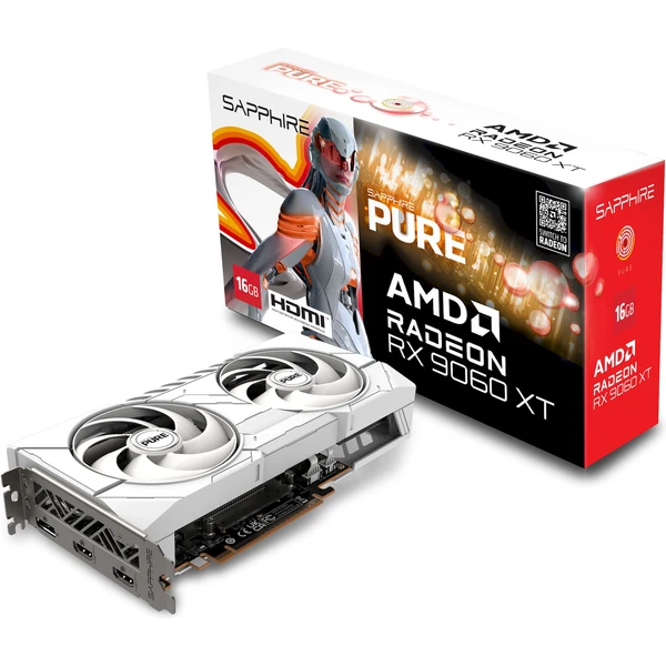 Sapphire PURE AMD Radeon RX 9060 XT GAMING OC 16GB - white - Grafické karty - Obrázek 211H000N01