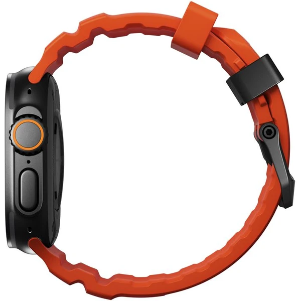 Nomad Rocky Point Band řemínek Apple Watch 49/45/44/42mm černý/oranžový - Řemínky - Obrázek 2145a62cfa474464952597de8f3f8458
