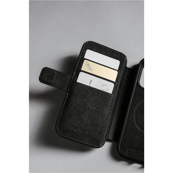 Nomad Modern Leather Folio MagSafe kožené pouzdro iPhone 17 Pro Black - Pouzdra - Obrázek 21520d9c925f4c14a2c55c2e4d407b86
