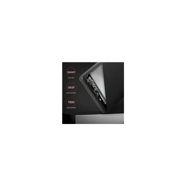 AXAGON externí box pro 2,5 SSD/HDD - USB-C 3.2 Gen 1 černý - Externí boxy - Obrázek 2160700301