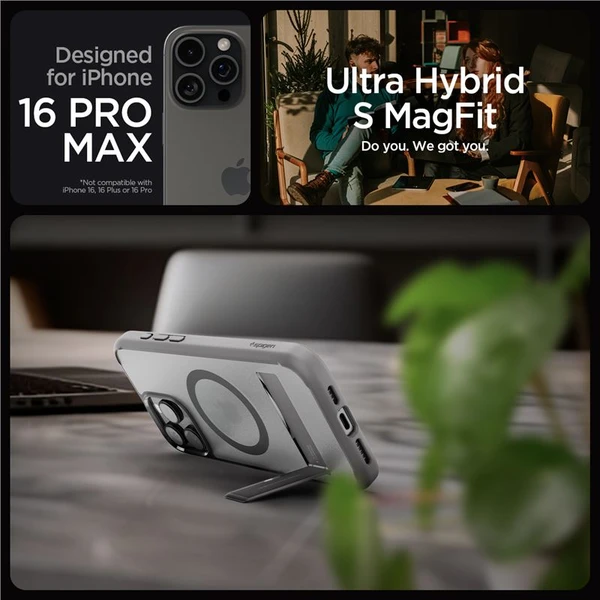 Spigen Ultra Hybrid S MagSafe krytiPhone 16 Pro Max frost gray - Pouzdra - Obrázek 2178b48e797d44a1837279c36a4c04f6