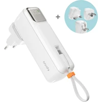 Epico UltraPack 2in1 5000mAh cestovní powerbanka a síťový adaptér ET30 - bílá - Powerbanky