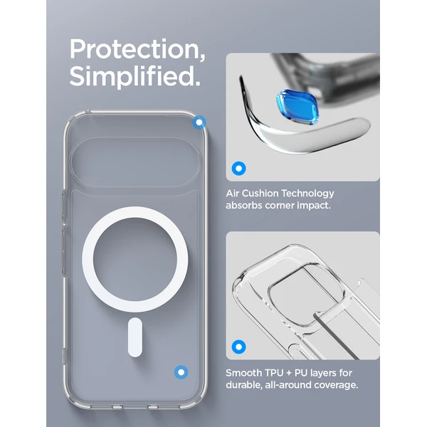 Spigen Ultra Hybrid MagSafe kryt Google Pixel 11 clear white - Pouzdra - Obrázek 21af2edfe7ad467fad5fb7abb735d43e