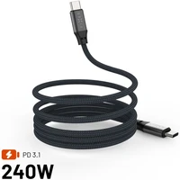 FIXED USB-C/USB-C magnetický napájecí kabel 240W 1,2m šedý - Kabely a redukce