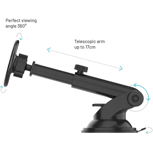 FIXED MagMount XL magnetický držák na sklo nebo palubní desku s podporou MagSafe černý - Držáky - Obrázek 21c266452ada481d9b8d79555806d9f3