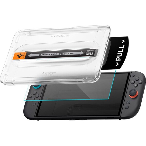 Spigen Glass tR EZ Fit Pro tvrzené sklo 2 Pack Nintendo Switch 2