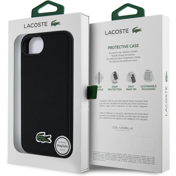 Lacoste Iconic Petit Pique Woven Logo MagSafe kryt iPhone 17e/16e černý - Pouzdra - Obrázek 21fae6eb81e747dab1acf0a4981de141