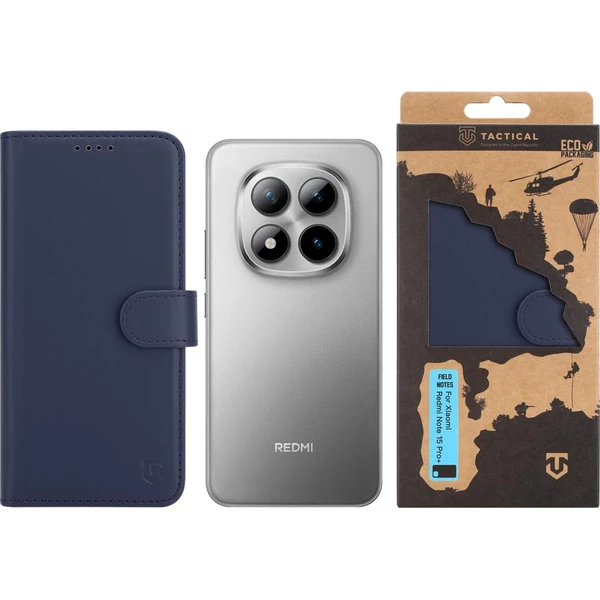 Tactical Field Notes pouzdro Xiaomi Redmi Note 15 Pro+ 4G/5G modré - Pouzdra - Obrázek 22141f09753845808503394bdd03b3ae