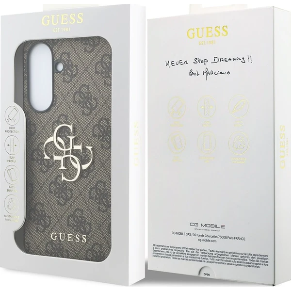Guess PU 4G Metal Logo kryt Samsung Galaxy A37 hnědý - Pouzdra - Obrázek 222610474d3043be81ccf0f3ddff0d47