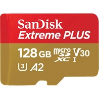 SanDisk micro SDXC karta 128GB Extreme PLUS + adaptér - Paměťové karty