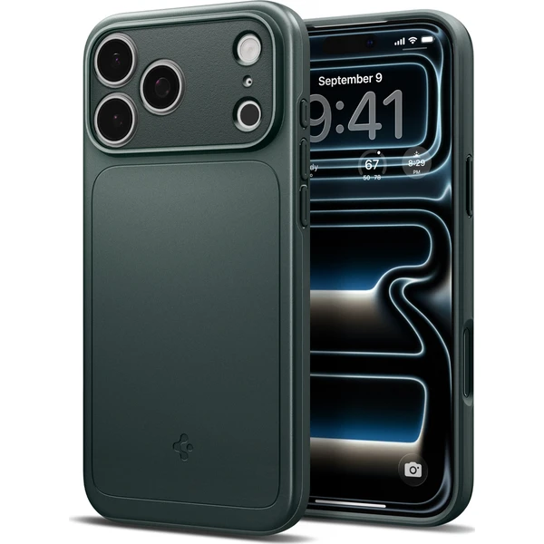 Spigen Thin Fit MagSafe kryt iPhone 18 Pro/17 Pro abyss green