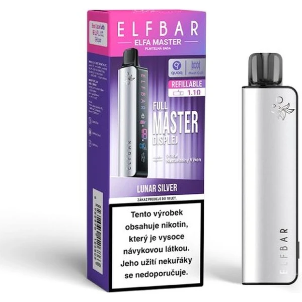 ElfBar ELFA Master Pod elektronická cigareta 850mAh Lunar Silver - Elektronické cigarety - Obrázek 223F000N01