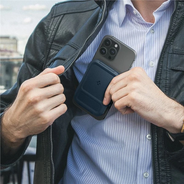 Spigen Lock Fit MagSafe Wallet peněženka tmavě modrá - Peněženky - Obrázek 2257b74d3be24c8faaed47e7c123a7d7