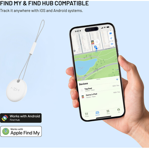 FIXED Tag Dual lokátor s podporou Find My a Find Hub bílý - Lokátory - Obrázek 228522965dbb46deb18b50cf7c8dbae7