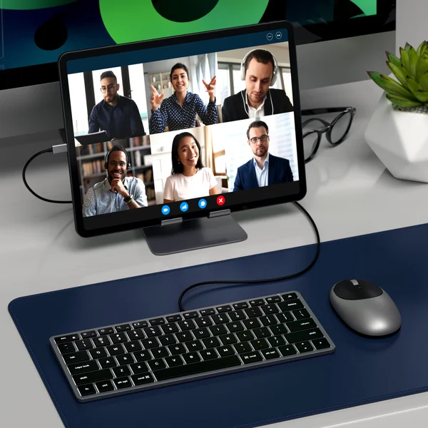 Satechi Slim W1 USB-C klávesnice US vesmírně šedá - Klávesnice - Obrázek 22BT000501
