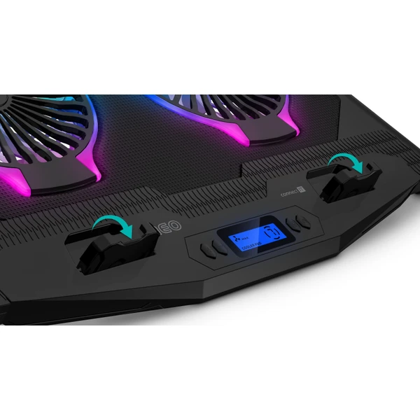 CONNECT IT NEO RGB chladicí podložka pod notebook černá - Chladící podložky - Obrázek 22N0000J01