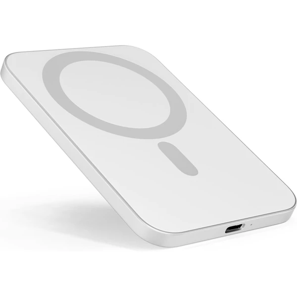 iWant 3000mAh Aluminium Mag+  MagSafe bezdrátová powerbanka stříbrná - Powerbanky - Obrázek 22QC000L01