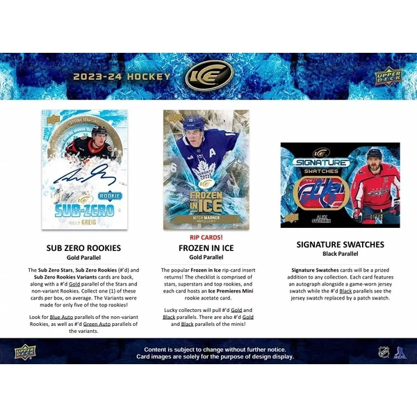 Hokejové karty 2023-24 Upper Deck Ice Hockey Hobby Box - Hokejové karty - Obrázek 22Y7000P01
