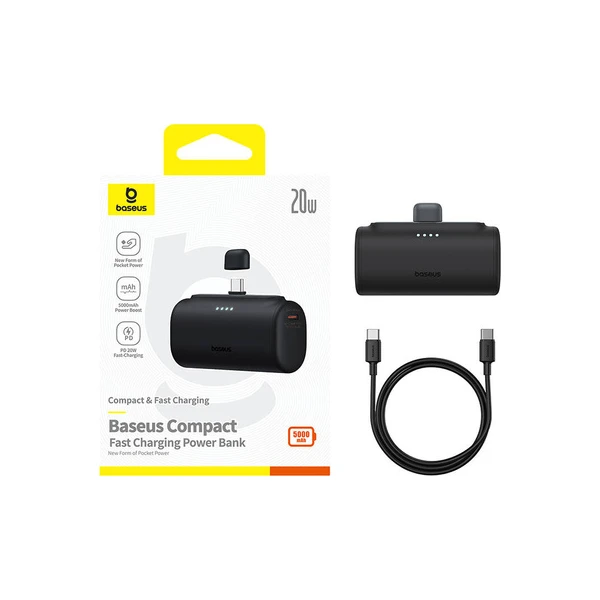 Baseus Power banka 5000mAh 20W USB-C černá - Powerbanky - Obrázek 22babf5a5e294925800c887dd9165368