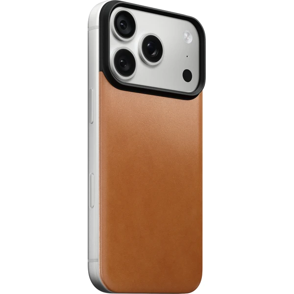 Nomad Magnetic Leather Back (Horween) MagSafe kožený kryt iPhone 17 Pro/18 Pro Saddle - Pouzdra - Obrázek 22de7afcbecd48969b0f2626e70f07f7