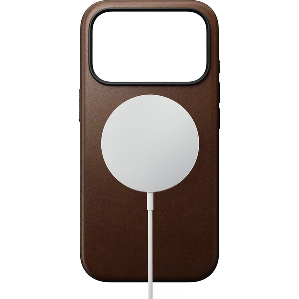 Nomad Modern Leather MagSafe kožený kryt iPhone 18 Pro Brown - Pouzdra - Obrázek 22e4d05e8d954cf3b8d52f3c812ddf42