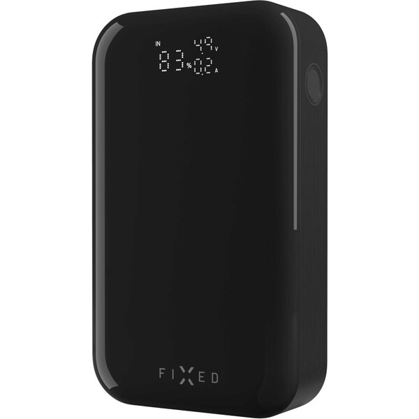 FIXED Zen 10 Pro powerbanka s LCD displejem, 30W, 10 000 mAh, černá
