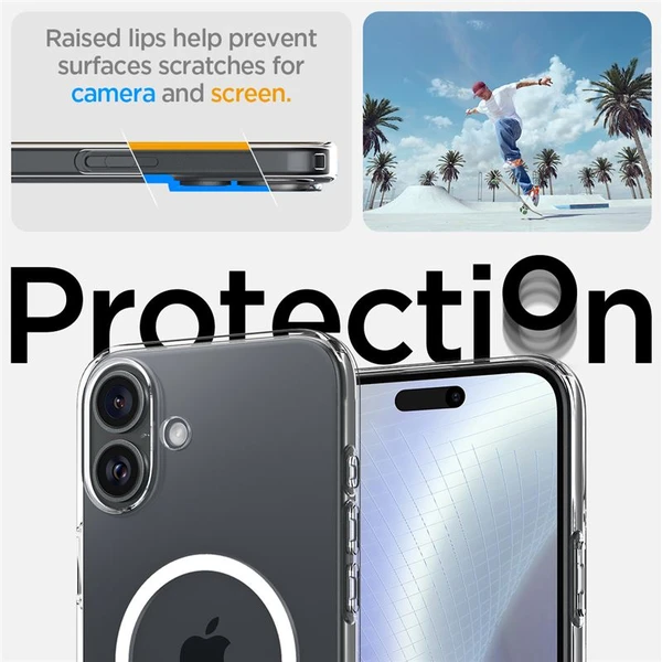 Spigen Crystal Flex MagSafe kryt iPhone 16 crystal clear - Pouzdra - Obrázek 2311159333854ec1b214e0962c2ea087