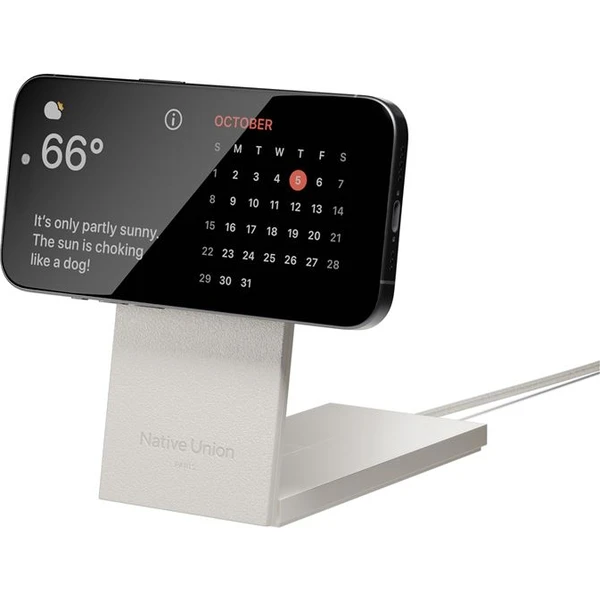 Native Union Rise 2v1 Qi2 (MagSafe) bezdrátová nabíječka šedá - Nabíječky - Obrázek 232dae7137bc46af925ede2cf4a1f086