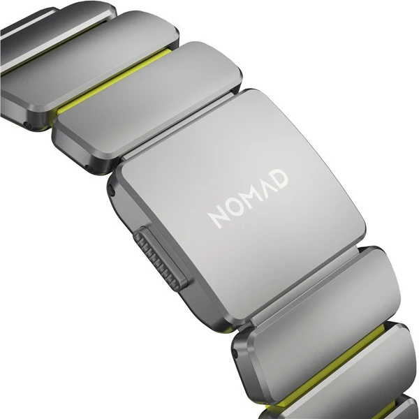 Nomad Stratos Band FKM řemínek Apple Watch 45/46/49mm Natural Titanium/Volt - Řemínky - Obrázek 2333c7aa603743879029347e36be1544